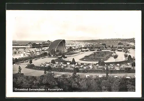 AK Swinemünde, Blick zum Konzertplatz