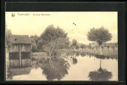 AK Poperinghe, de Oude Watermolen