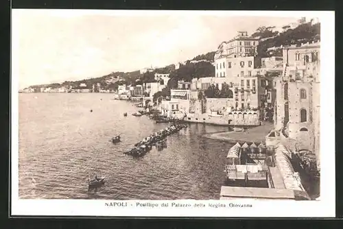 AK Napoli, Posillipo dal Palazzo della Regina Giovanna