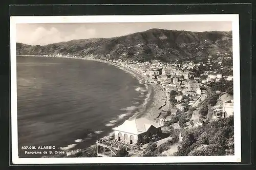 AK Alassio, Panorama da S. Croce