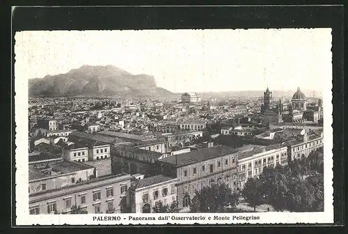 AK Palermo, Panorama dall` Osservatorio e Monte Pellegrino