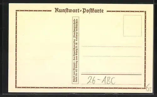 Künstler-AK sign. Adolf von Menzel: Der Depeschenreiter