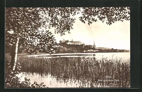 AK Plön i. H., Idylle am Grossen See