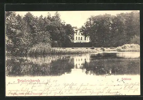 AK Friedrichsruh, Partie am Ufer neben dem Schloss