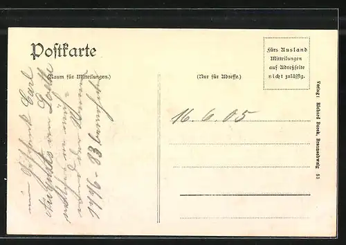 AK Weimar, vor dem Gartenhaus von Goethe