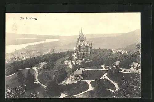 AK Königswinter, Drachenburg, Blick auf das Schloss