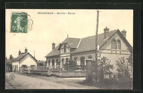 AK Migneres, Mairie, Ecole