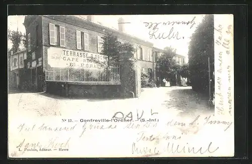 AK Gonfreville-l`Orcher, am Terrassen Cafe Restaurant