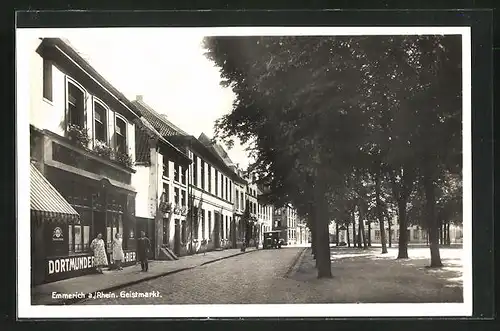 AK Emmerich a. Rh., Partie auf dem Geistmarkt