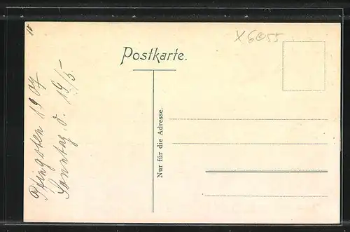 AK Oberhof, Passanten auf der Hauptstrasse