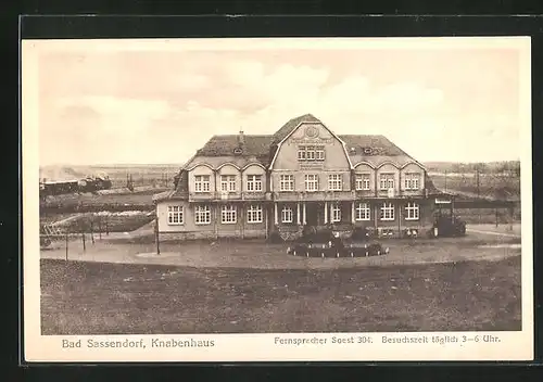 AK Bad Sassendorf, Blick auf das Knabenhaus