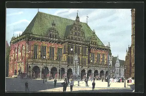 AK Bremen, Rathaus am Marktplatz