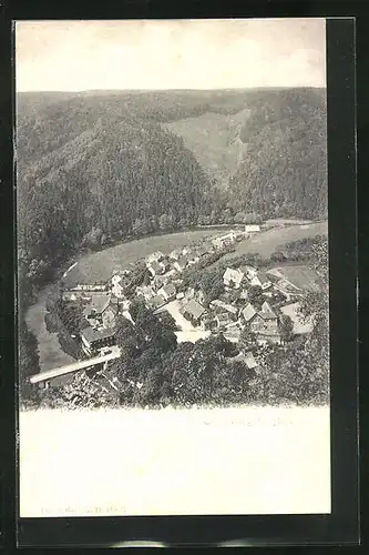AK Treseburg i. Harz, Gesamtansicht aus der Vogelschau
