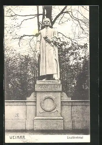 AK Weimar, Das Franz Liszt Denkmal