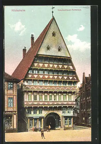 AK Hildesheim, Knochenhauer-Amtshaus im Sonnenschein