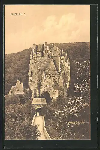 AK Wierschem, Blick auf die Burg Eltz