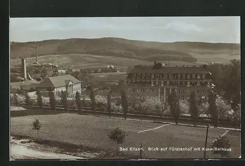 AK Bad Eilsen, Blick auf Fürstenhof mit Kurmittelhaus