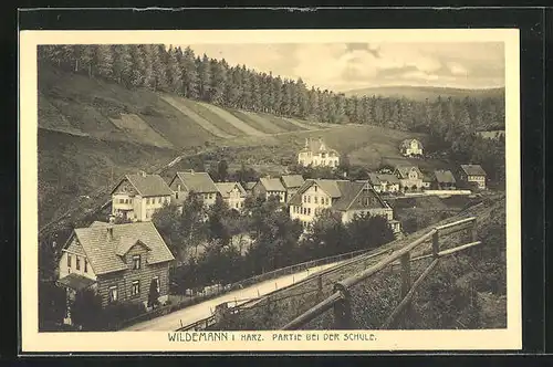 AK Wildemann i. Harz, Partie bei der Schule