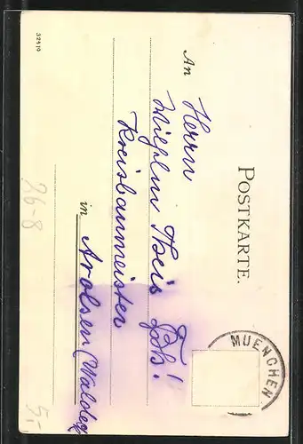 Künstler-AK Heinrich Kley: München, In der Elisenstrasse
