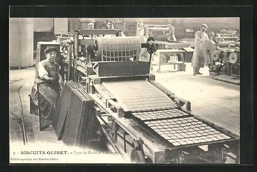 AK Biscuits Olibet, dans l`Usine, Type de Machine a decouper, Kekse