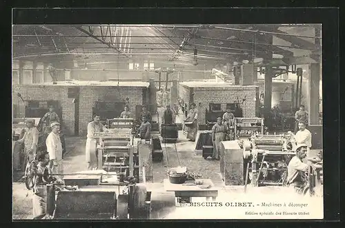 AK Biscuits Olibet, dans l`Usine, Machines a decouper, Kekse