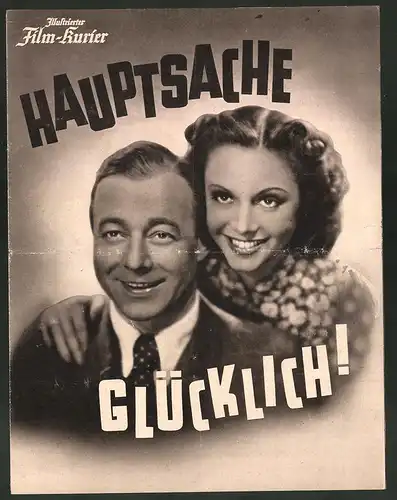 Filmprogramm IFK Nr. 3197, Hauptsache glücklich!, Heinz Rühmann, Hertha Feiler, Regie: Theo Lingen