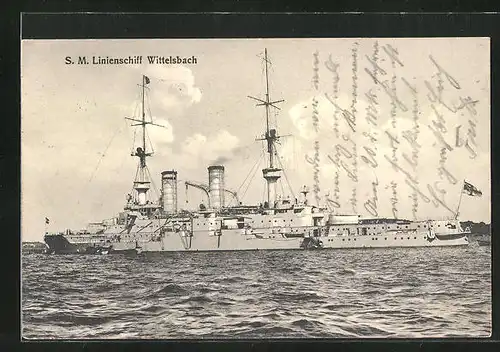 AK S. M. Linienschiff Wittelsbach, Kriegsschiff