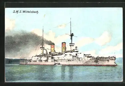 AK S. M. S. Wittelsbach, Kriegsschiff