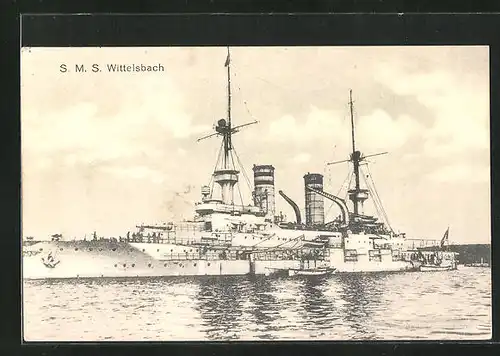 AK S. M. S. Wittelsbach, Kriegsschiff