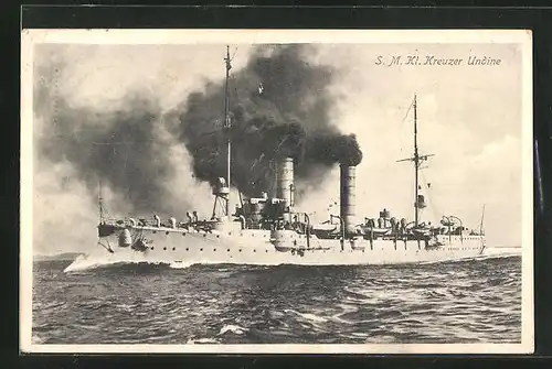 AK S. M. kl. Kreuzer Undine, Kriegsschiff