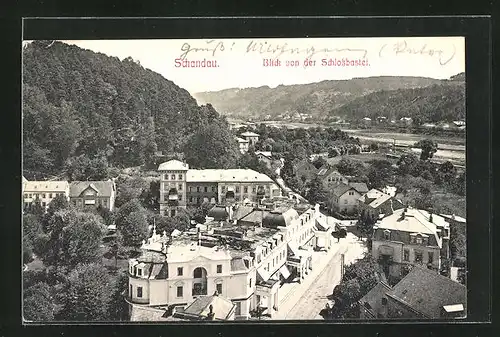 AK Schandau, Blick von der Schlossbastei