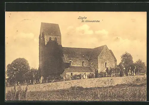 AK Lügde, Ansicht der St. Kilianskirche