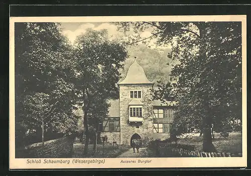 AK Rinteln, Ansicht von Schloss Schaumburg