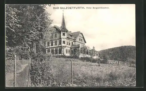 AK Bad Salzdetfurth, Hotel Bergschlösschen