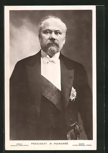 AK President M. Poincaré von Frankreich