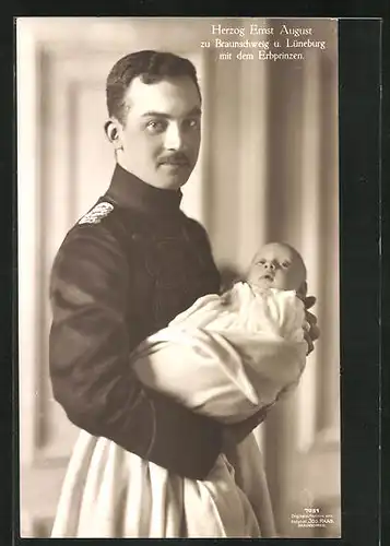AK Herzog Ernst August zu Braunschweig und Lüneburg mit dem Erbprinzen