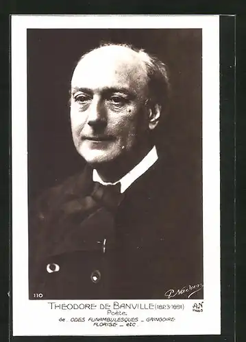 AK Théodore de Banville, 1823-1891, Poète