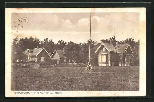 AK Todtenrode i. H., Blick auf das Forsthaus