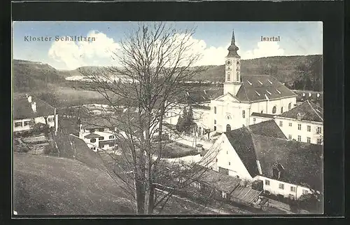 AK Kloster Schäftlarn / Isartal, Kloster mit Häuser