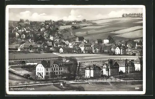 AK Meinersdorf / Erzgebirge, Totalansicht vom Ort