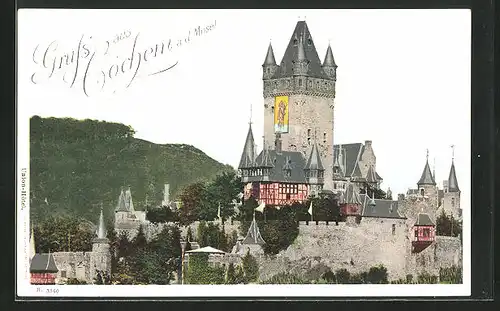 AK Cochem /Mosel, Ansicht von der Burg