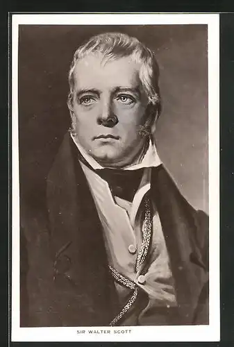 AK Portrait des Schrifstellers Sir Walter Scott
