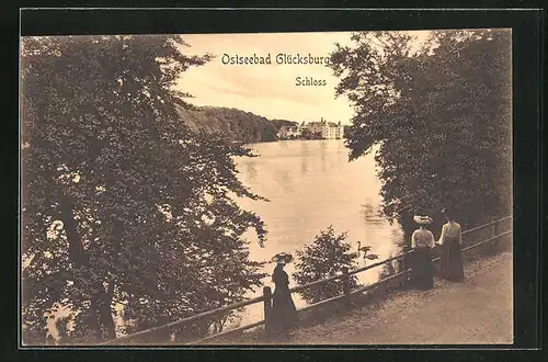 AK Glücksburg /Ostsee, Schloss am Wasser