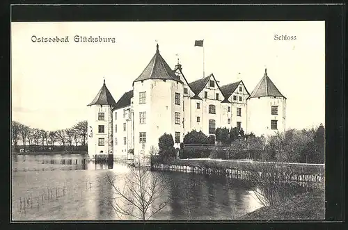 AK Glücksburg /Ostsee, Schloss, Aussenansicht