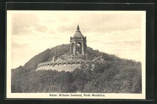 AK Porta Westfalica, Kaiser Wilhelm-Denkmal