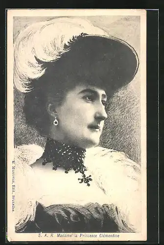 AK S. A. R. Madame la Princesse Clémentine von Belgien