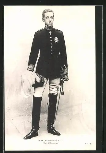 AK Portrait S. M. Alphonse XIII., Roi d`Espagne