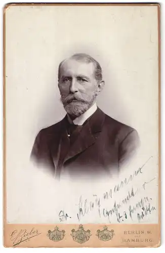 Fotografie E. Bieber, Berlin, Leipzigerstr. 128, Portrait Dr. Karl Peter Klügmann / Diplomat