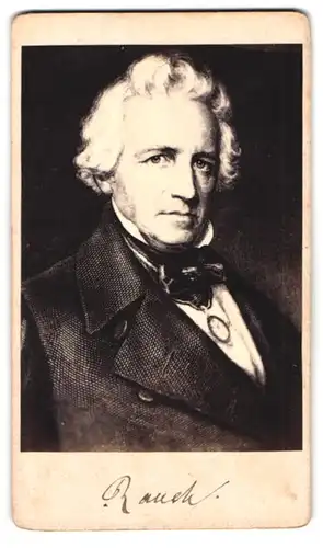 Fotografie Portrait Bildhauer C. D. Rauch