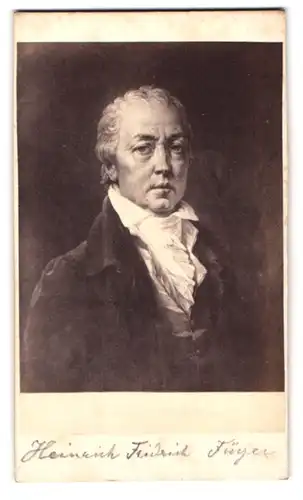 Fotografie unbekannter Fotograf und Ort, Portrait Heinrich Friedrich Füger, Maler 1751-1818